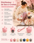 Distributeur de sacs à déjections pour chien – Silicone ourson