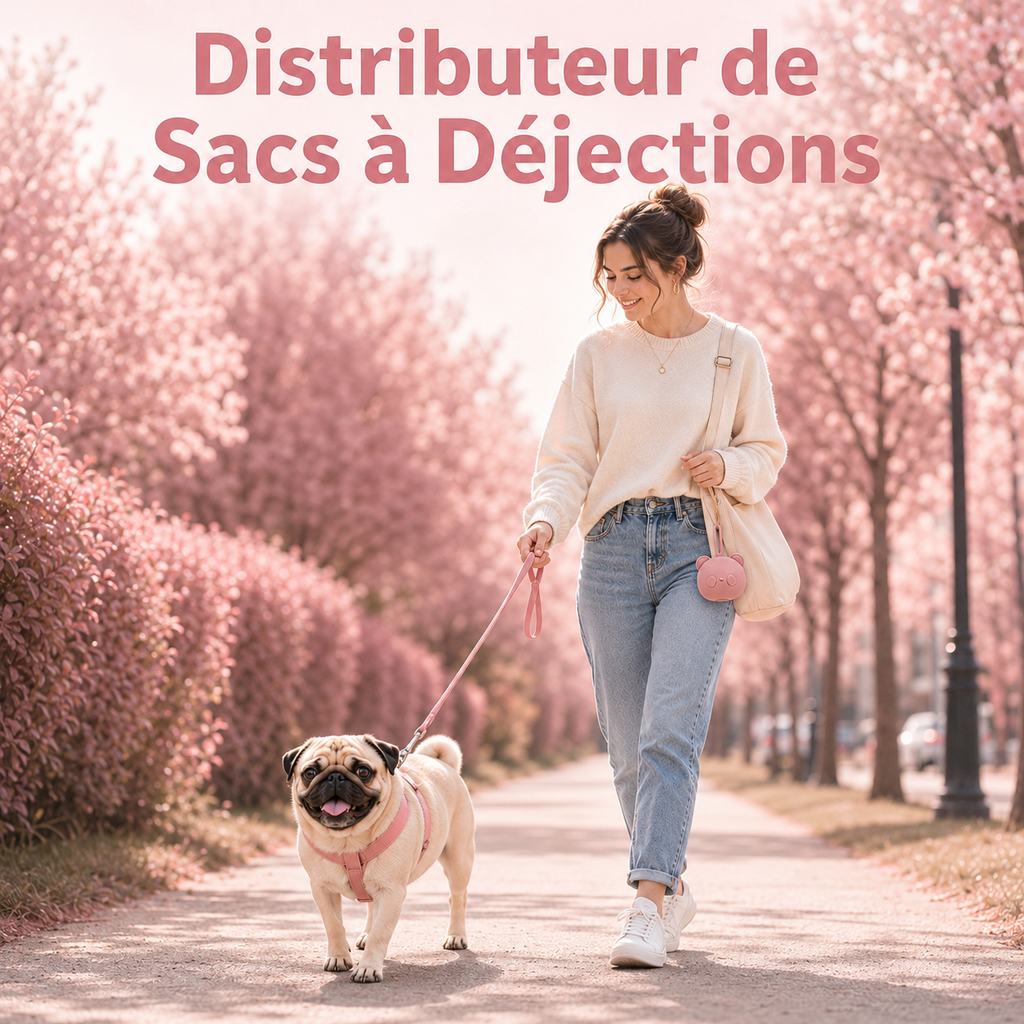Distributeur de sacs à déjections pour chien – Silicone ourson