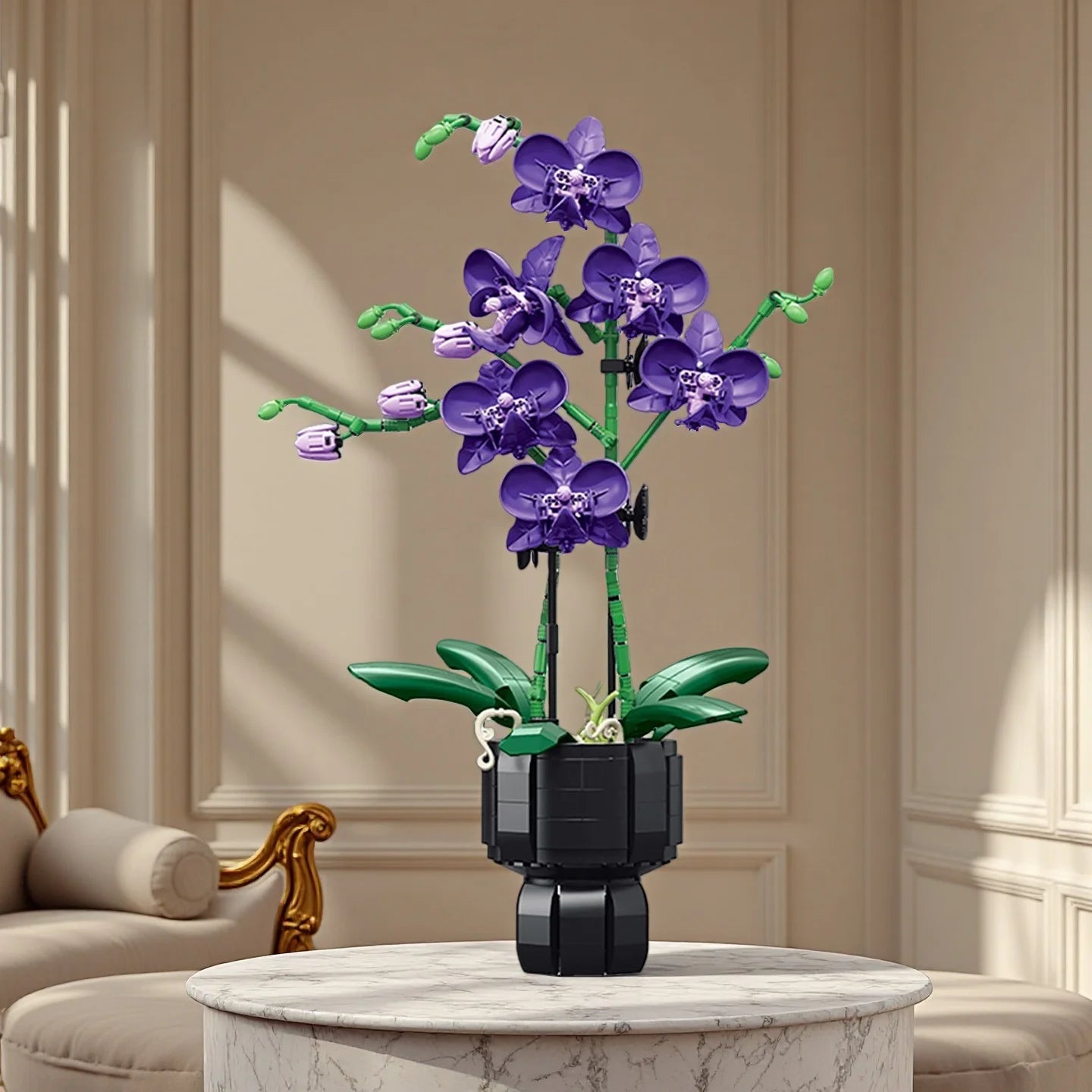 Kit fleur à construire DIY – Orchidée 666 pièces
