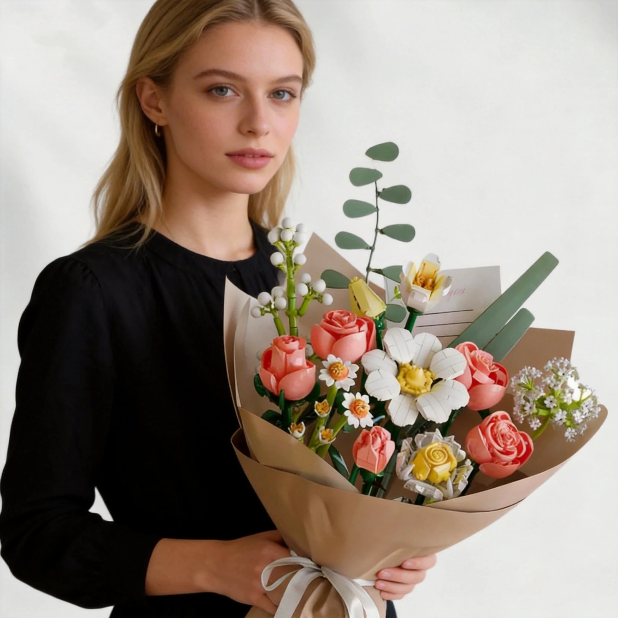 Bouquet de fleurs éternelles à construire