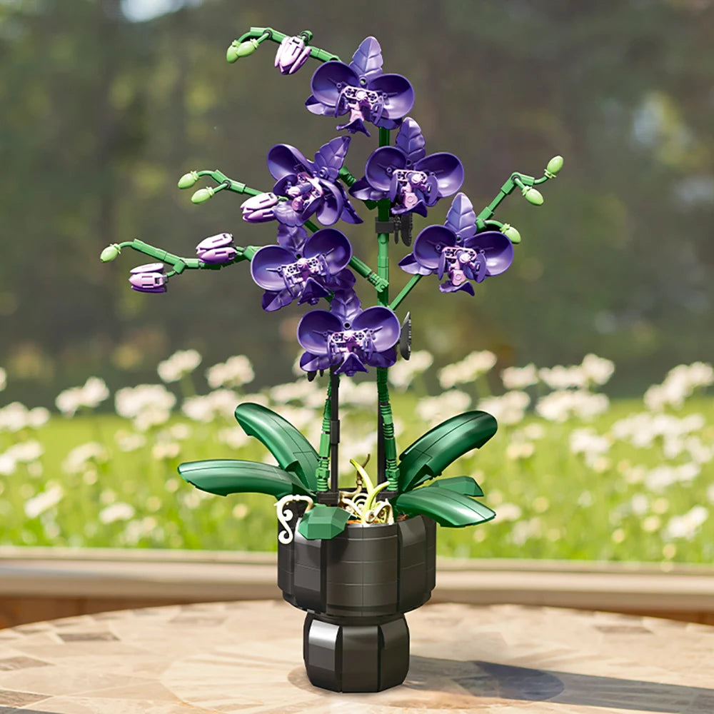 Kit fleur à construire DIY – Orchidée 666 pièces